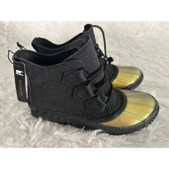 New‎ Sorel Out 'N About Plus ankle rain boots sz 6